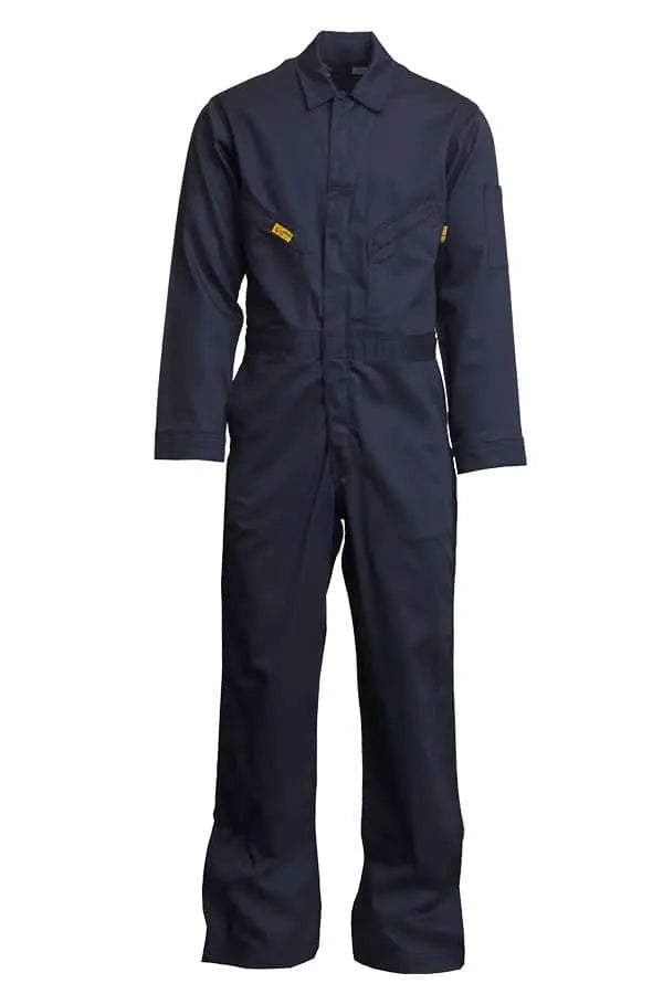 LAPCO - ALPHA LOGO -  FR Deluxe Coveralls 88/12 Blend 6oz, Navy - Becker Safety and Supply