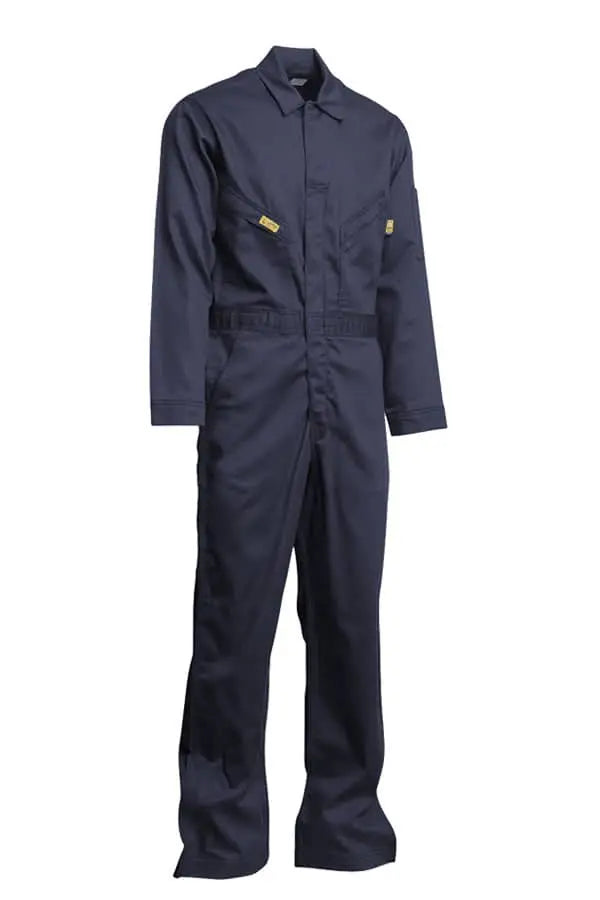 LAPCO - ALPHA LOGO -  FR Deluxe Coveralls 88/12 Blend 6oz, Navy - Becker Safety and Supply