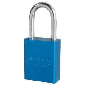 MASTER LOCK/AMERICAN LOCK - Lock out Lock - keyed differently - 1-1/2" Shackle - BLUE - Becker Safety and Supply