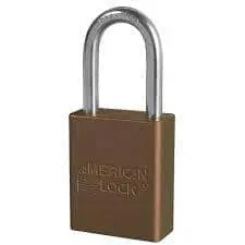 MASTER LOCK/AMERICAN LOCK - Lock out Lock - keyed differently - 1-1/2" Shackle - BROWN - Becker Safety and Supply