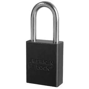 MASTER LOCK - Anodized Aluminum Safety Padlock - 1-1/2" Shackle - Keyed Alike - Becker Safety and Supply