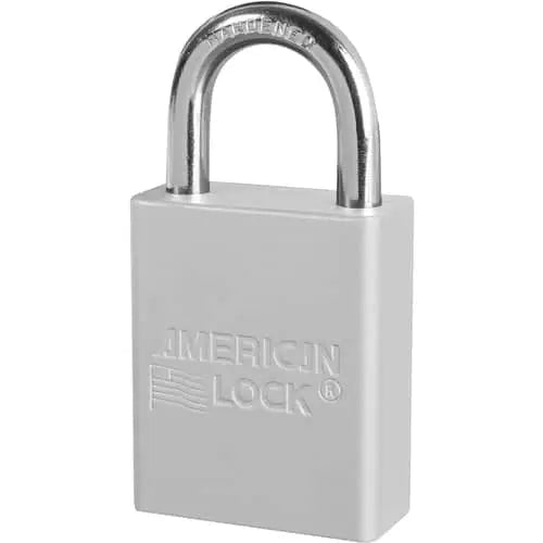 MASTER LOCK - Anodized Aluminum Safety Padlock - 1-1/2" Shackle - Keyed Alike - Becker Safety and Supply