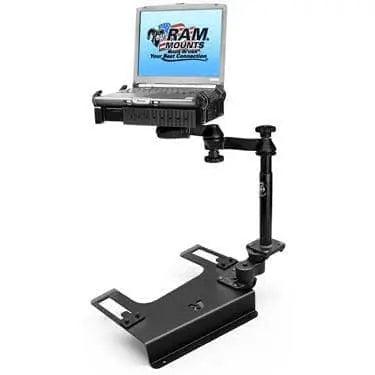 RAM MOUNT - No-Drill™ Laptop Mount for the Chevrolet Silverado 1500/2500/3500, Suburban, Tahoe, GMC Sierra 1500/2500/3500 - Becker Safety and Supply