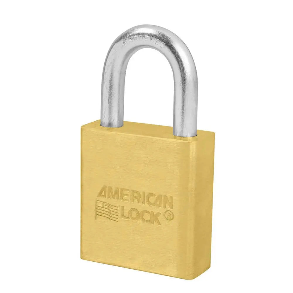 MASTERLOCK - A20KA BRASS PADLOCKS 1-3/4in (44mm) Solid Brass Pin Tumbler Padlock, Keyed Alike - Becker Safety and Supply