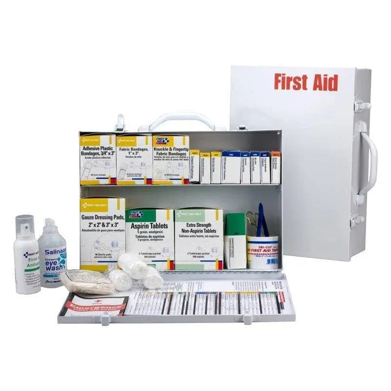 FIRST AID ONLY - First Aid Kit Cabinet (w / 2 Shelf / 516pc) - Becker Safety and Supply