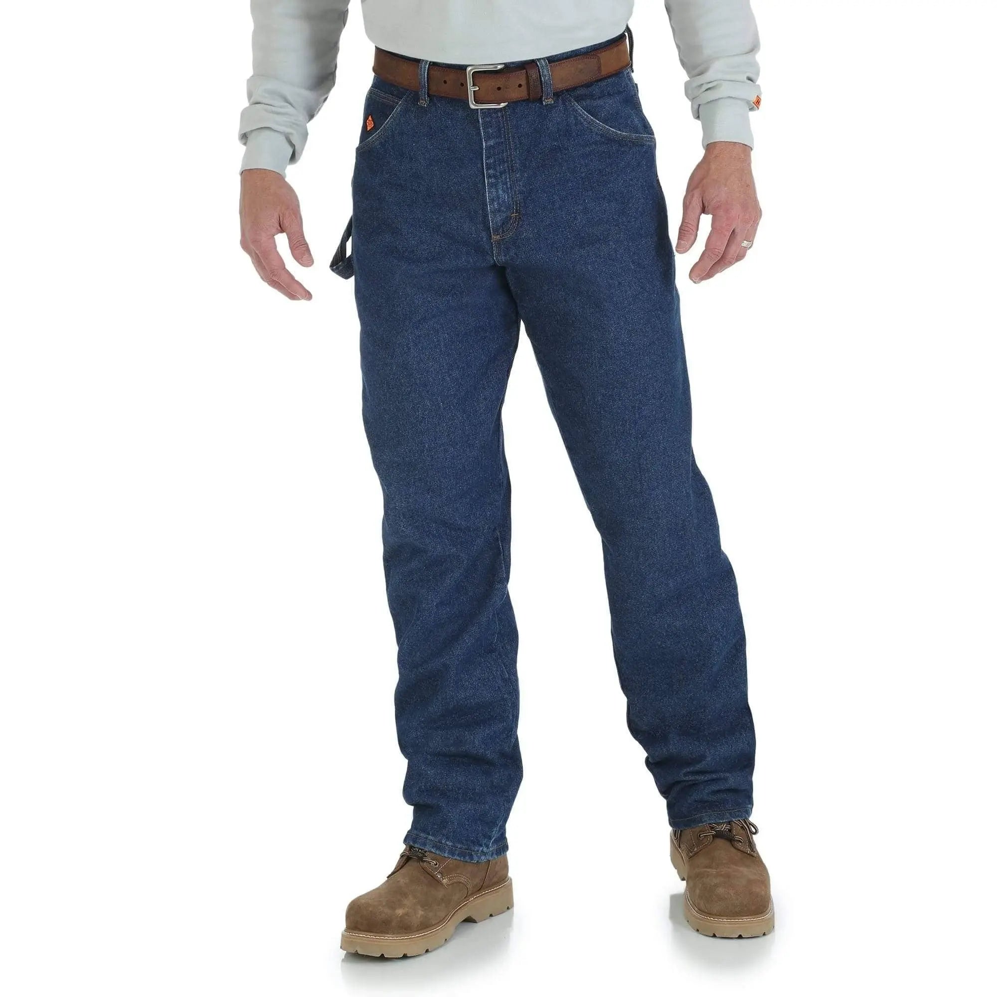 WRANGLER - FR RIGGS CARPENTER JEAN - Indigo - Relaxed Fit - NFPA 2112 / 70E - 13.75oz - Becker Safety and Supply