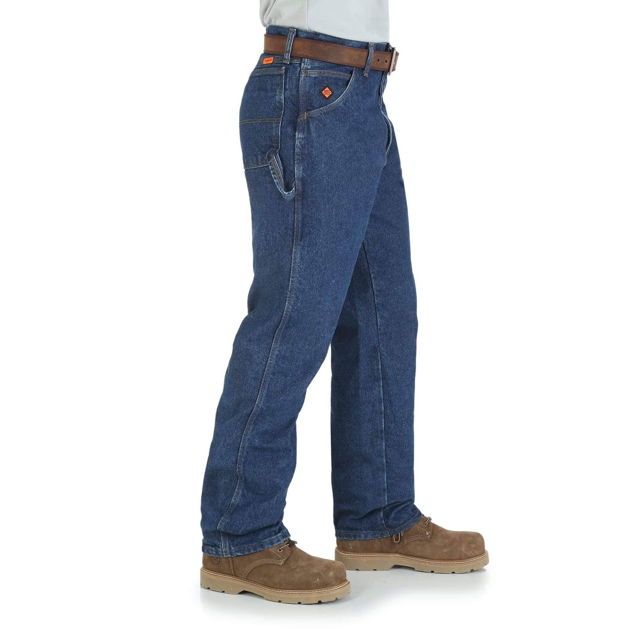 WRANGLER - FR RIGGS CARPENTER JEAN - Indigo - Relaxed Fit - NFPA 2112 / 70E - 13.75oz - Becker Safety and Supply