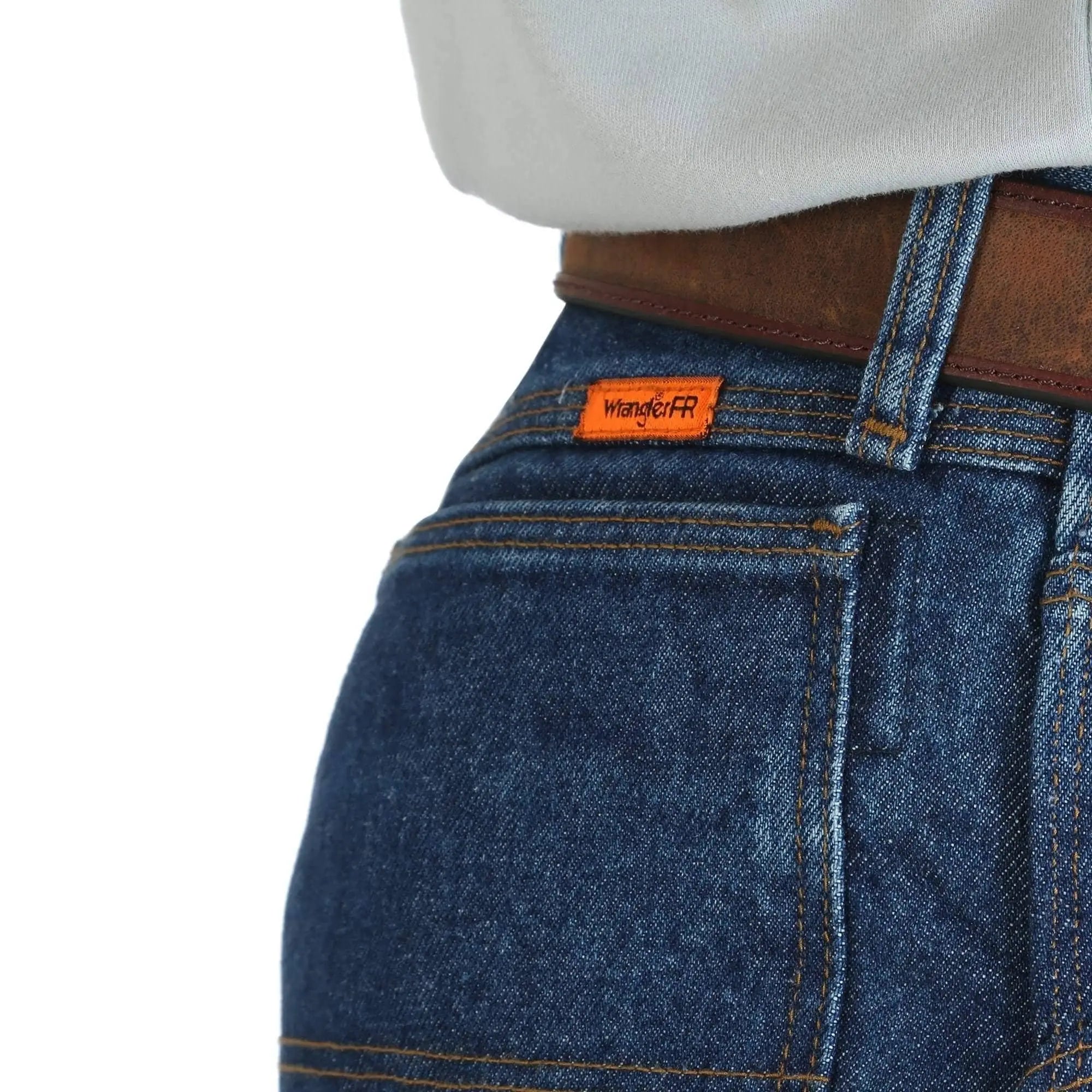 WRANGLER - FR RIGGS CARPENTER JEAN - Indigo - Relaxed Fit - NFPA 2112 / 70E - 13.75oz - Becker Safety and Supply