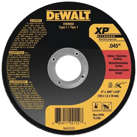 DEWALT - 4.5" x .045" x 7/8" Cutting Wheel - Becker Safety and Supply