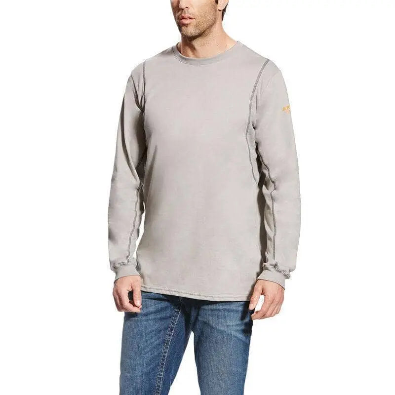 ARIAT - FR AC Crew T-Shirt, Silver Fox - Becker Safety and Supply