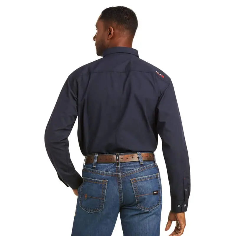 ARIAT - FR Featherlight Work Shirt, Navy - Becker Safety and Supply