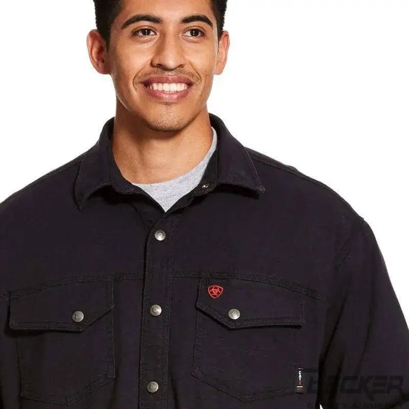 ARIAT - FR Rig Shirt Jacket, Black  Becker Safety and Supply