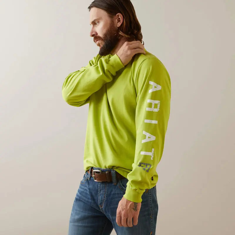 ARIAT-FR Roughneck Skull Logo T-Shirt, Bright Lime  Becker Safety and Supply