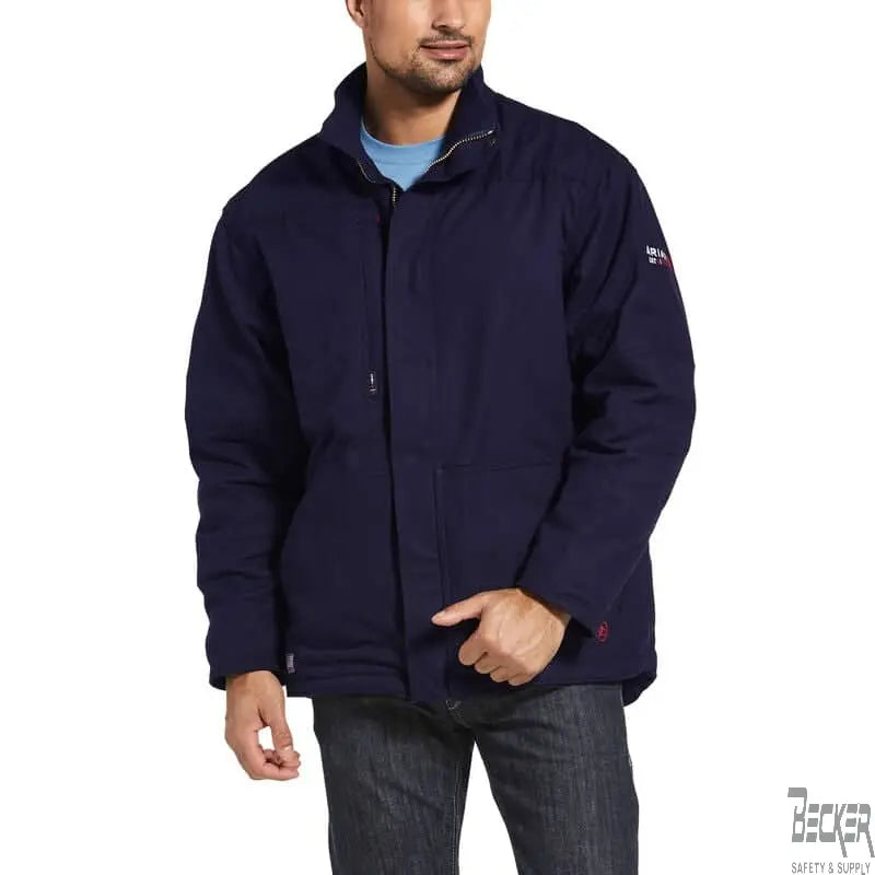 ARIAT - FR Workhorse Insulated Jacket, Navy - Becker Safety and Supply