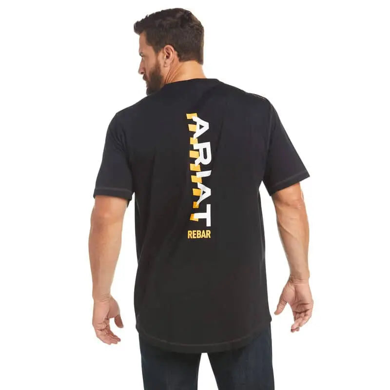 ARIAT - Men's Rebar Workman Logo T-shirt, Black - Becker Safety and Supply