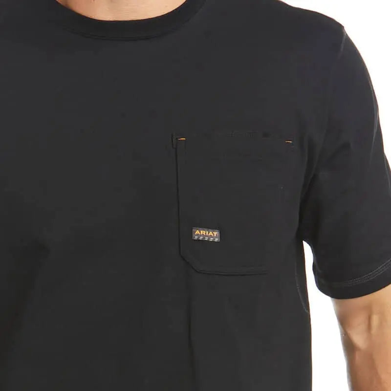 ARIAT - Men's Rebar Workman Logo T-shirt, Black - Becker Safety and Supply