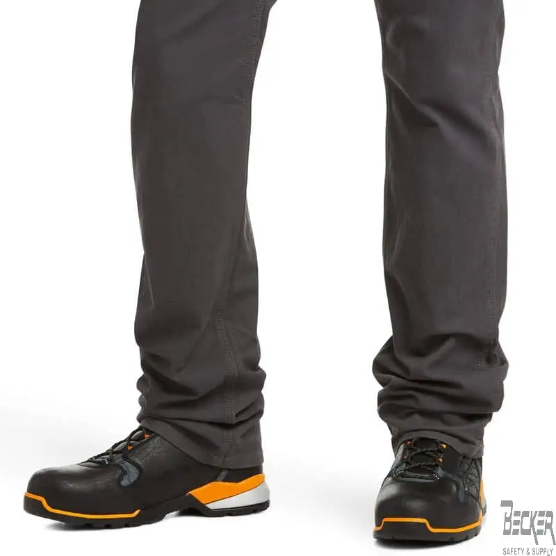 ARIAT - Rebar M4 Relaxed DuraStretch Made Tough Stackable Straight Leg Pant, Grey - Becker Safety and Supply