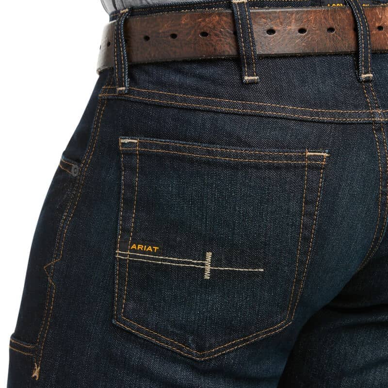 ARIAT - Rebar M5 Straight DuraStretch Basic Double Front Stackable Straight Leg Jean - Becker Safety and Supply