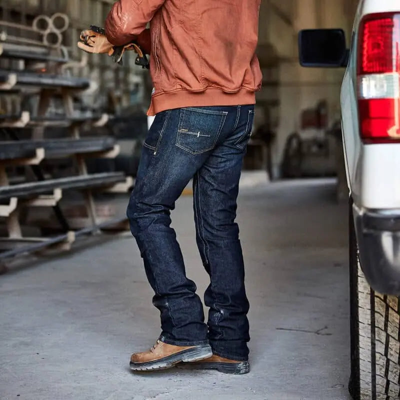 ARIAT - Rebar M5 Straight DuraStretch Basic Double Front Stackable Straight Leg Jean - Becker Safety and Supply