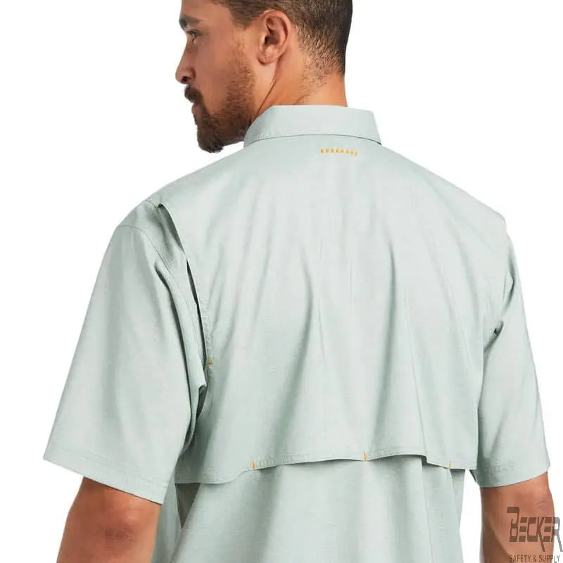 ARIAT - Rebar Made Tough VentTEK DuraStretch Work Shirt-Green Bay Heather - Becker Safety and Supply