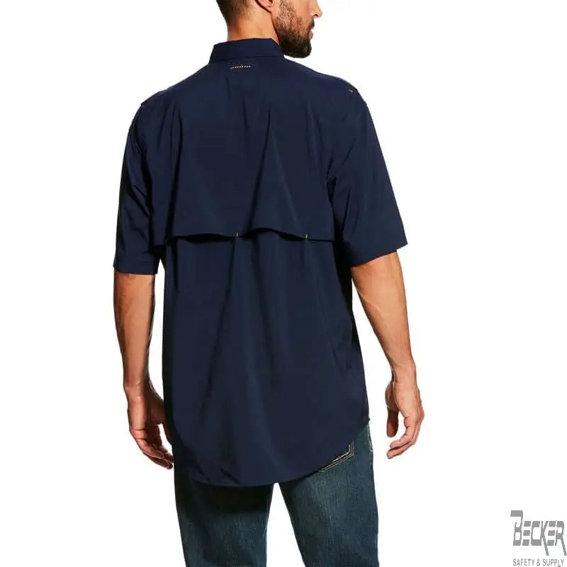 ARIAT - Rebar Made Tough VentTEK DuraStretch Work Shirt, Navy - Becker Safety and Supply