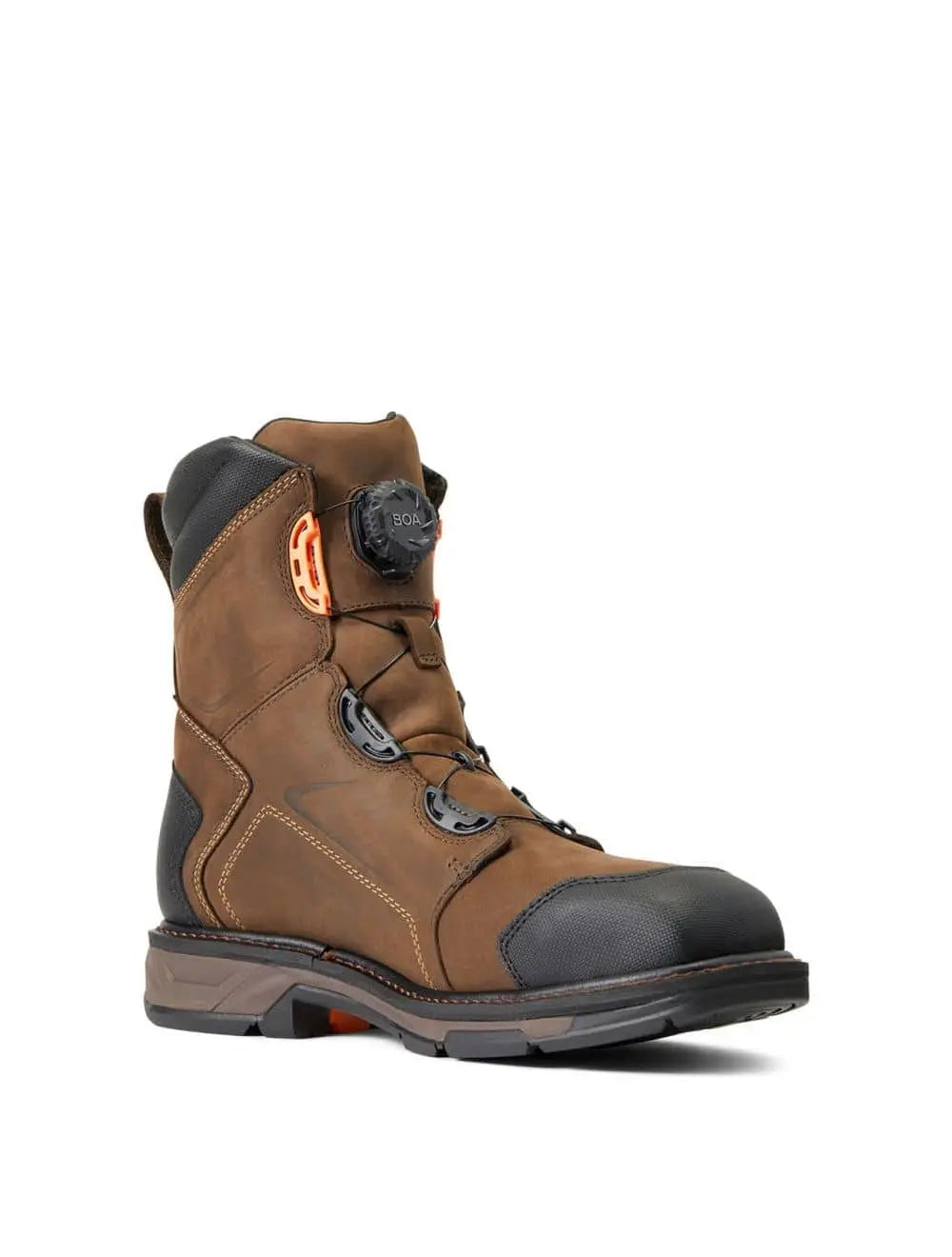 ARIAT  - Workhog XT 8" BOA H2O, Chocolate Brown, Carbon Fiber Toe - Becker Safety and Supply