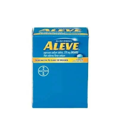 Aleve Naproxen Sodium Medication, 50 Packets Of One Tablet - Becker Safety and Supply