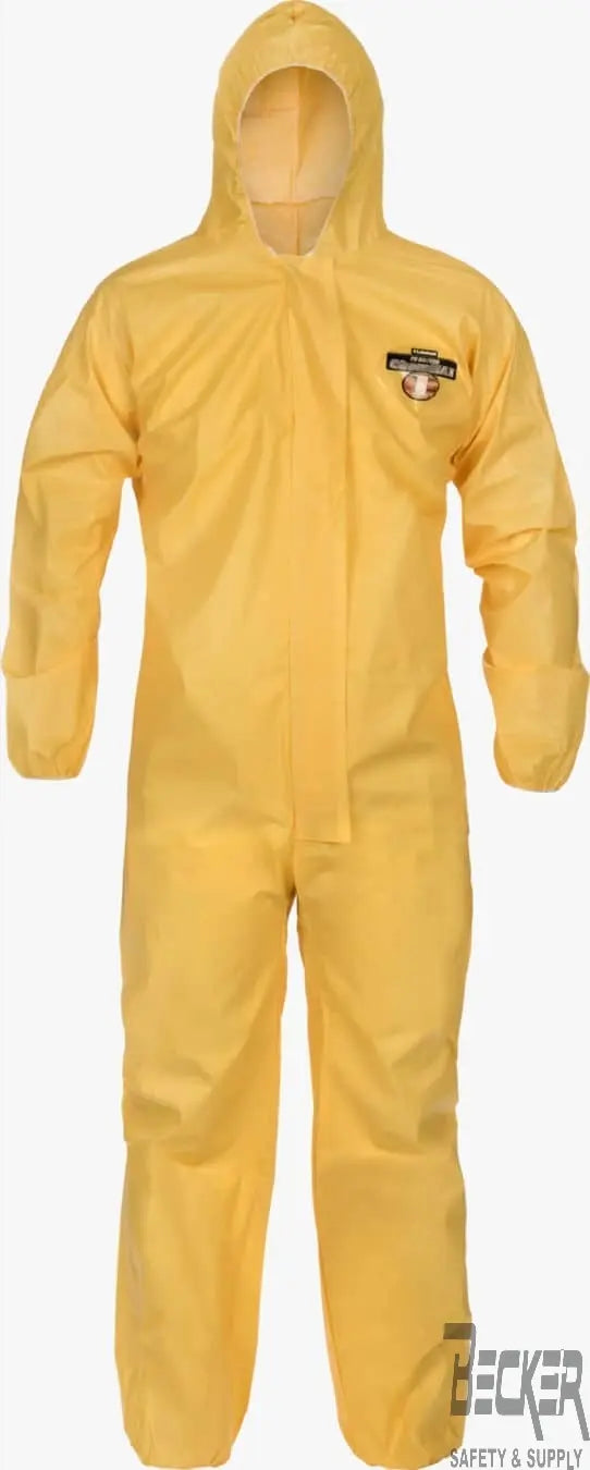 LAKELAND - ChemMax 1 Chemical Protective Suits - 25/Case - Serged Seams - Hood, Elastic Wrist/Ankle - Becker Safety and Supply