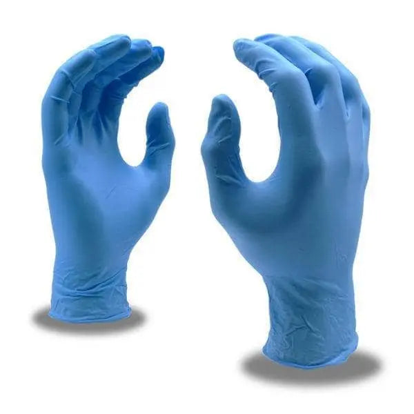 CORDOVA - NITRI-COR PLATINUM - INDUSTRIAL NITRILE GLOVE - POWDER FREE - 8 mil - BLUE - 50/BX - Becker Safety and Supply