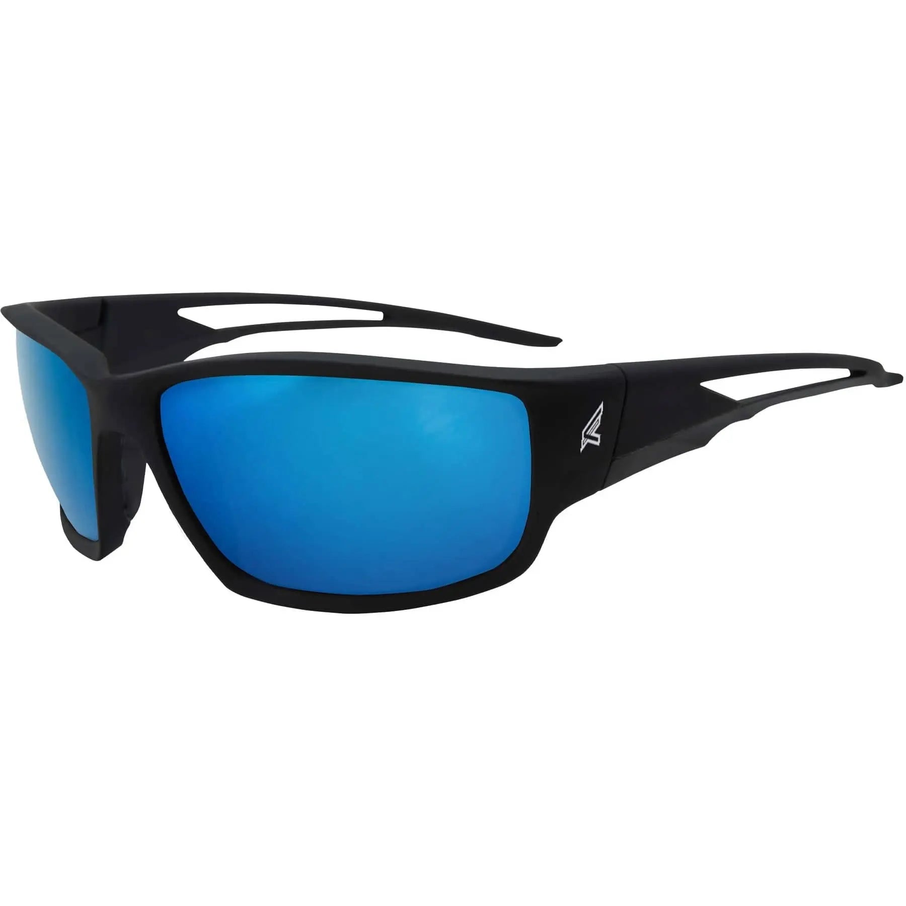 EDGE - Kazbek Polarized Safety Glasses, Aqua Precision/Black - Becker Safety and Supply