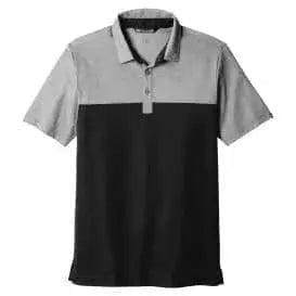 Travis Mathew - Oceanside Blocked Polo, Black Heather/ Black - Becker Safety and Supply