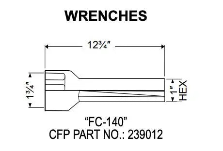 CACTUS FLOW - Bean & Seat Wrench FC 140 CHOKE WRENCH - Becker Safety and Supply