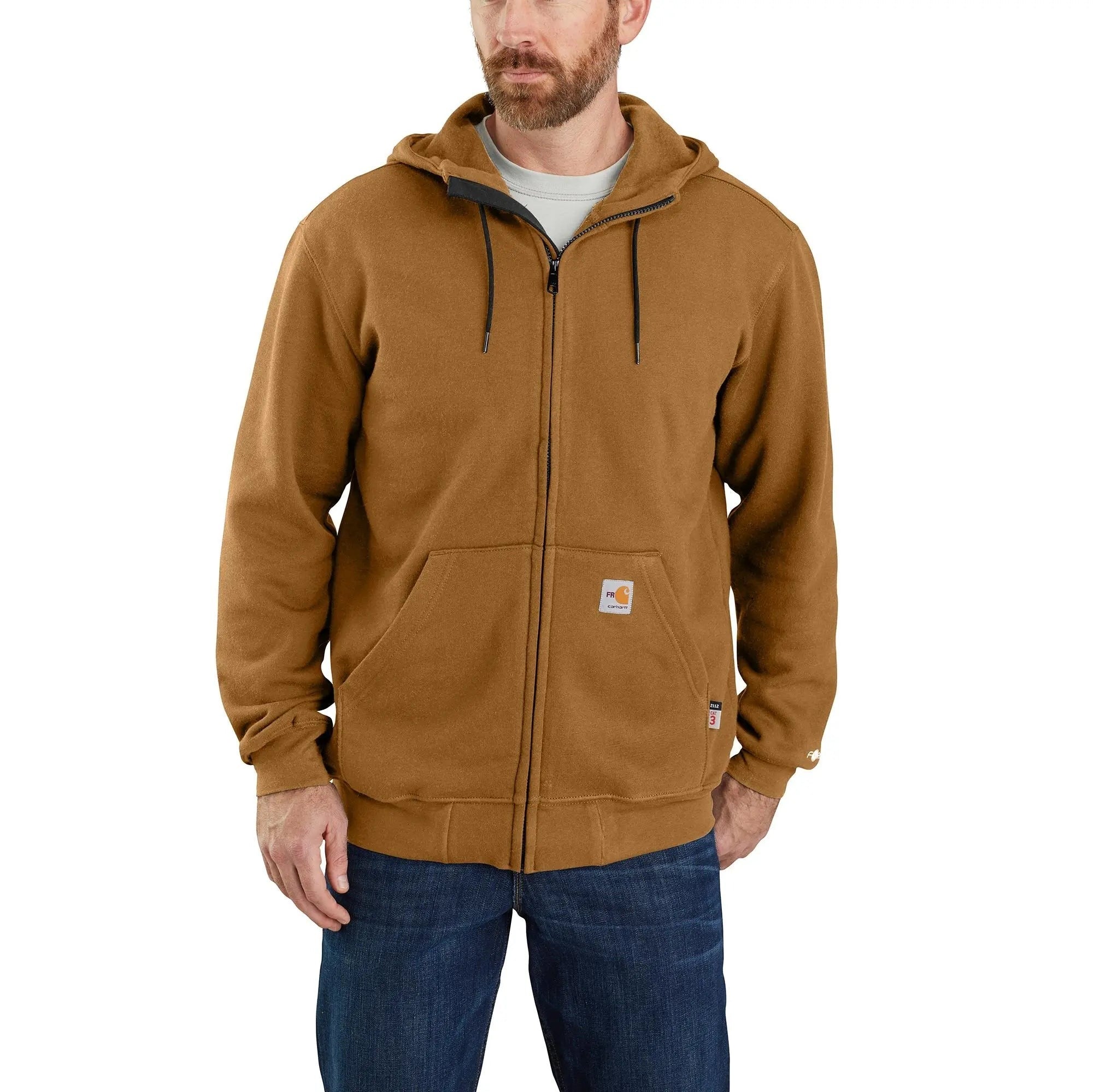 CARHARTT - Flame Resistant Force Loose Fit Midweight Full-Zip Sweatshirt - Becker Safety and Supply