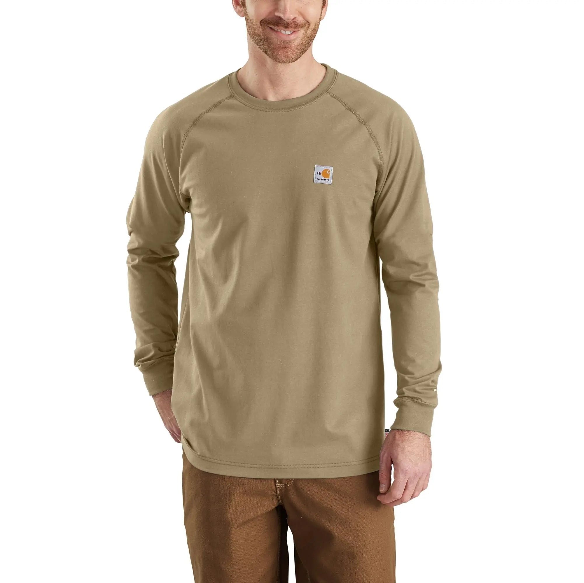 CARHARTT - Flame Resistant Force Relaxed Fit Lightweight Long-Sleeve T-Shirt - Becker Safety and Supply