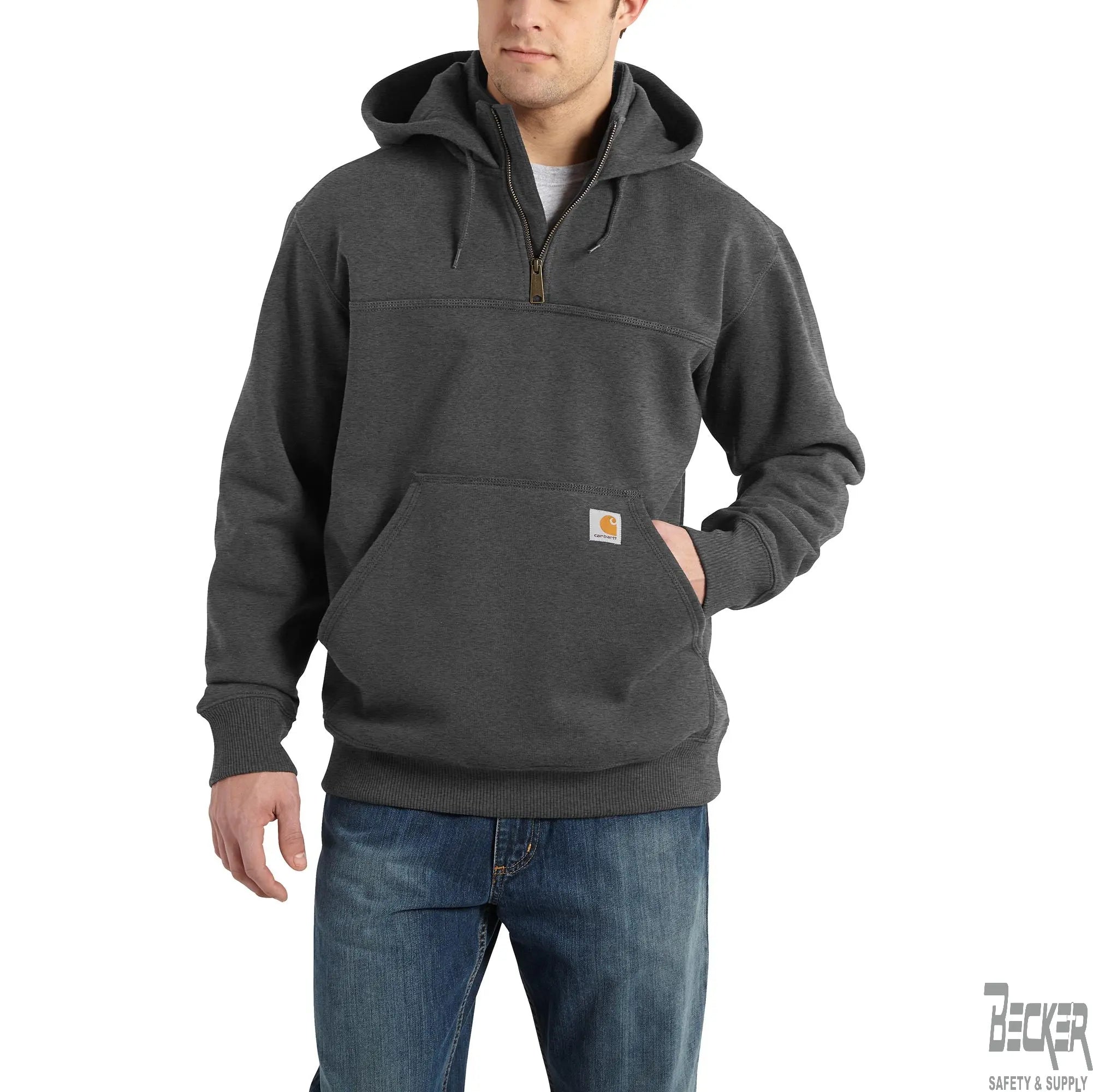 CARHARTT - Rain Defender Loose Fit Heavyweight Quarter Zip Hoodie - Becker Safety and Supply