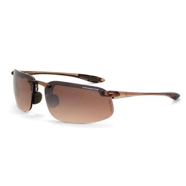 CROSSFIRE - ES4 Premium Safety Eyewear, Crystal Brown - Becker Safety and Supply