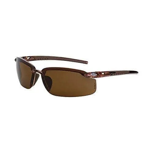 CROSSFIRE - ES5 Premium Safety Eyewear, Crystal Brown - Becker Safety and Supply