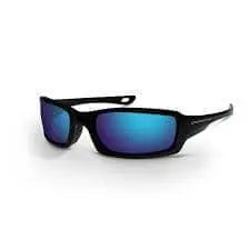 CROSSFIRE - M6A Premium Safety Eyewear, Metallic Blue - Becker Safety and Supply