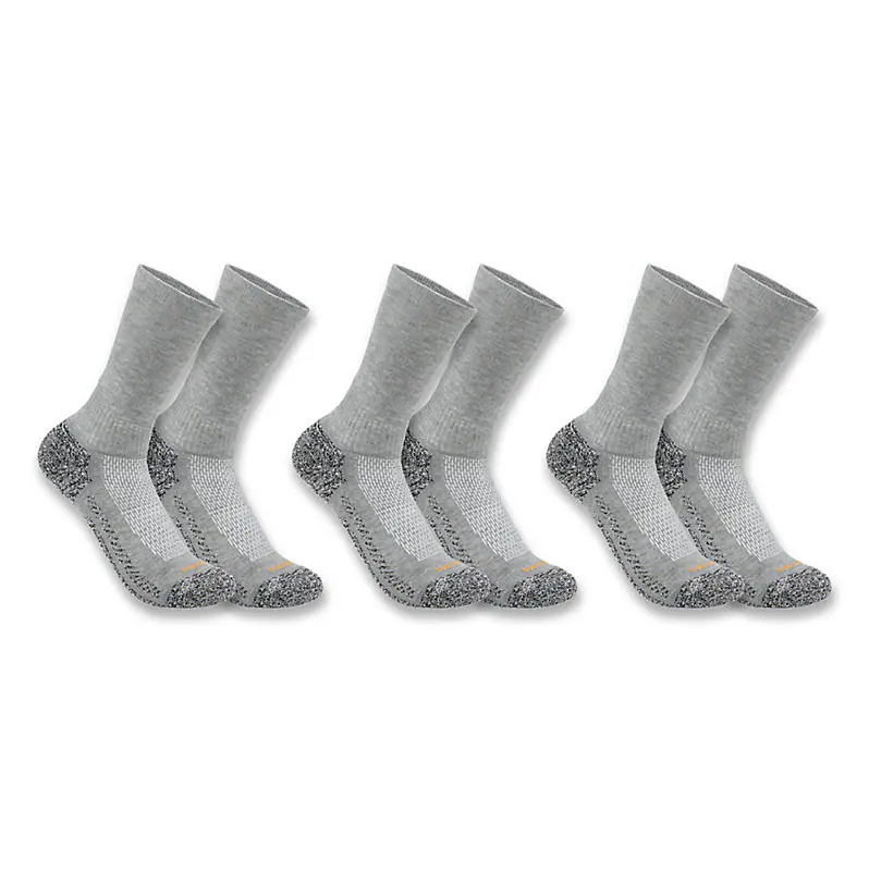 Carhartt Force - Midweight Crew Sock (3-Pack) - Becker Safety and Supply