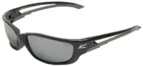 EDGE - KAZBEK XL - Black Frame - Silver Mirror Lens - Becker Safety and Supply