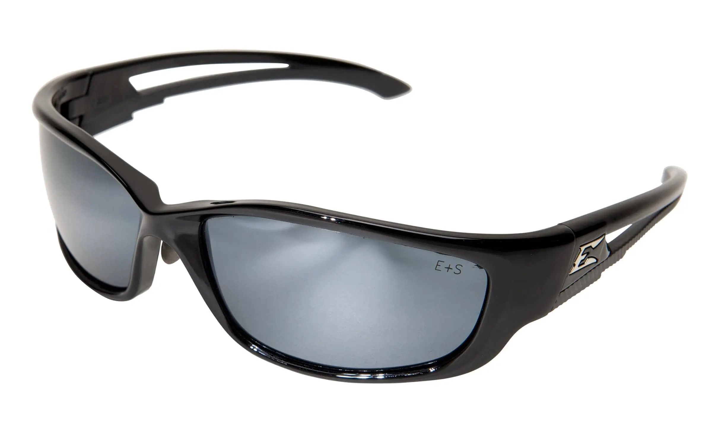 EDGE - KAZBEK XL - Black Frame - Silver Mirror Lens - Becker Safety and Supply