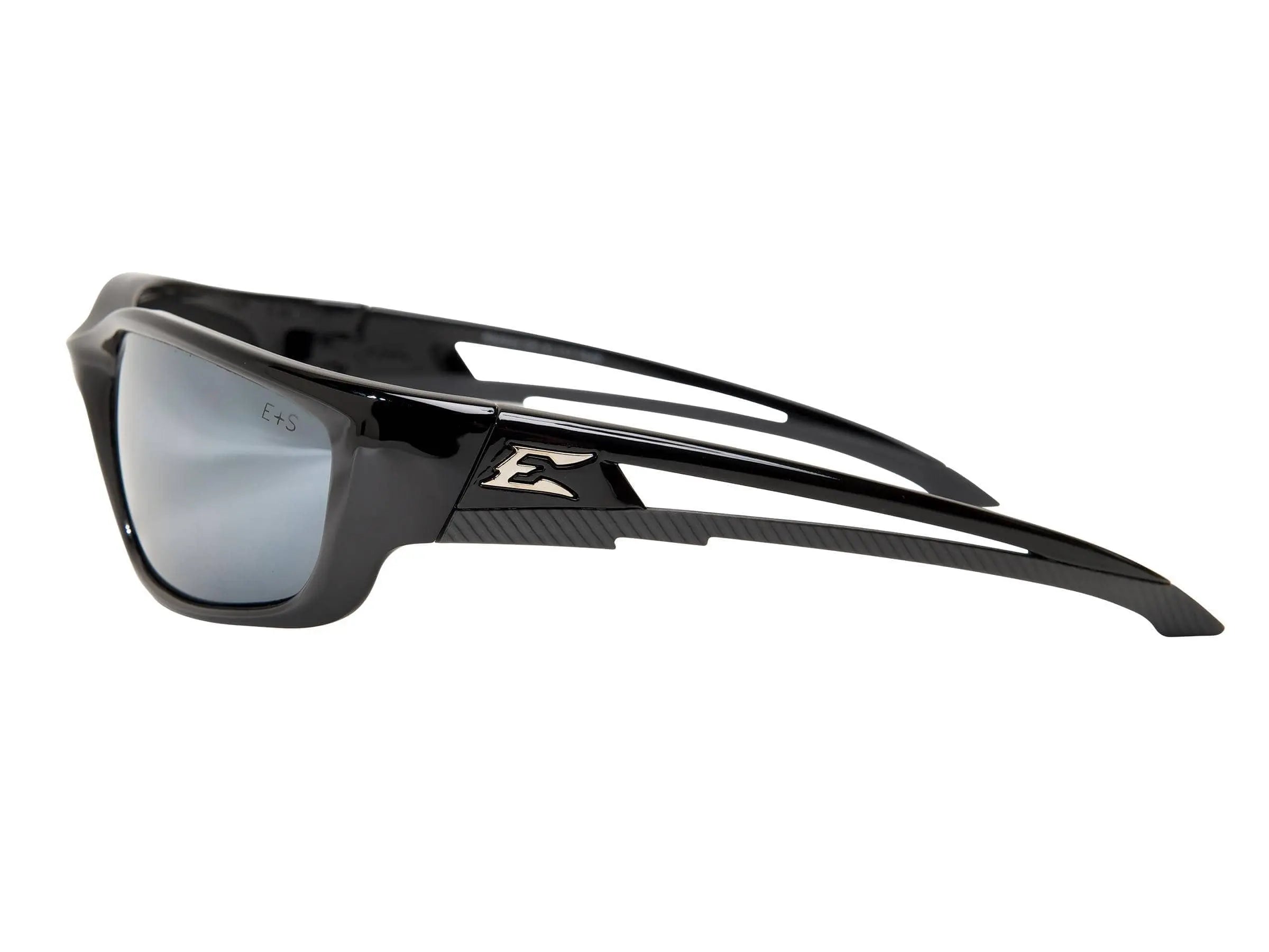 EDGE - KAZBEK XL - Black Frame - Silver Mirror Lens - Becker Safety and Supply