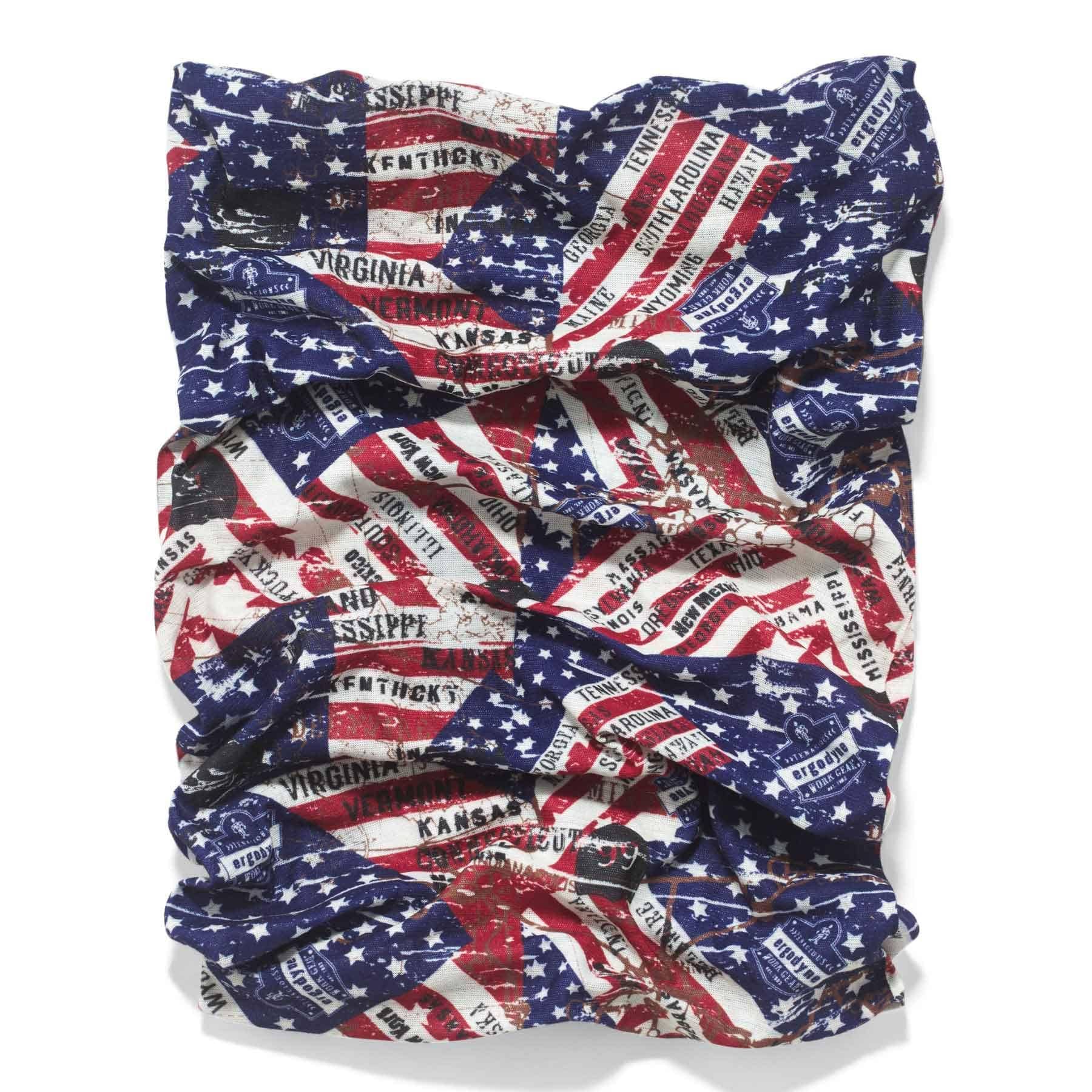 ERGODYNE - CHILL-ITS 6485 Multi-Band Face Protector - Stars & Stripes - Becker Safety and Supply