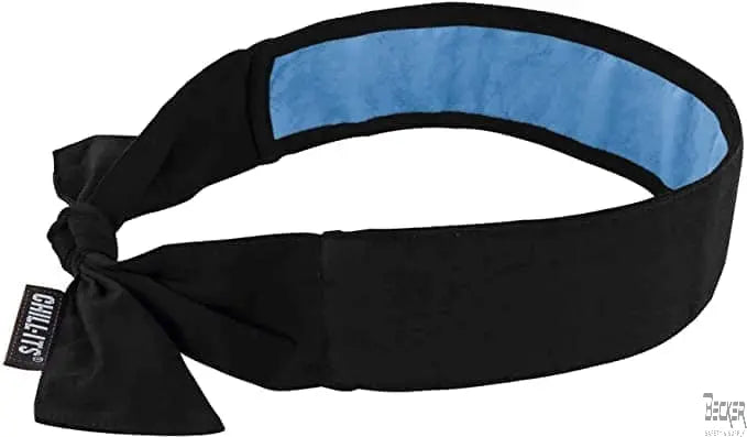 ERGODYNE - Chill-Its 6700CT Evaporative Cooling Bandana Headband - PVA, Tie Closure - Becker Safety and Supply