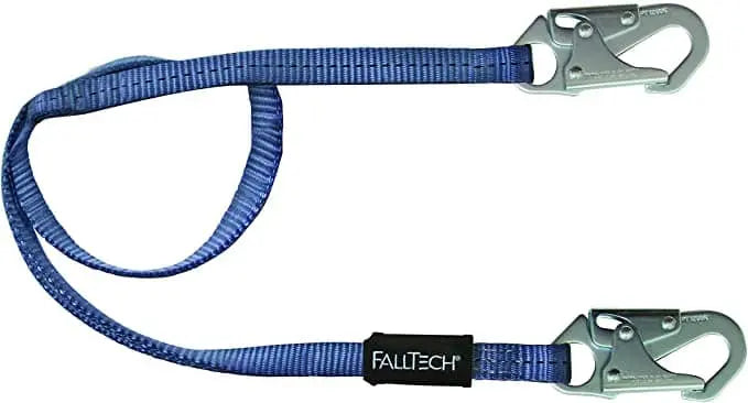 FALLTECH - 4' Restraint Lanyard Single Leg; with 2 Snap Hooks - Becker Safety and Supply