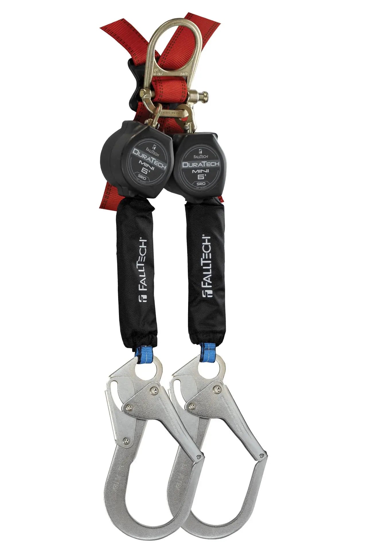 FALLTECH - 6' Mini Personal SRL with Steel Rebar Hooks, Includes Triple Lock Steel Dorsal Connector - Becker Safety and Supply