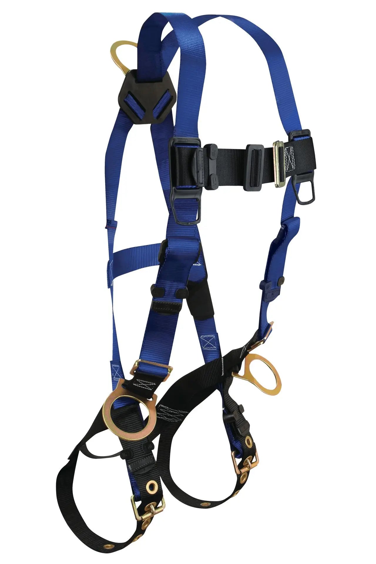 FALLTECH - Contractor Harness 3 D-Rings, Back and Side, Tongue Buckle legs and Mating Buckle Chest - Becker Safety and Supply