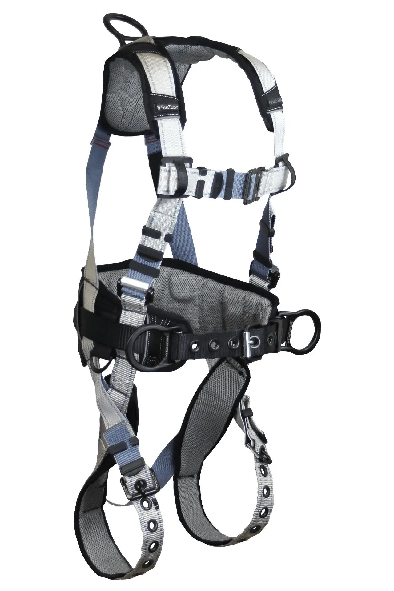 FALLTECH - FlowTech LTE 3D Construction Belted Full Body Harness, Tongue Buckle Leg Adjustment - Becker Safety and Supply