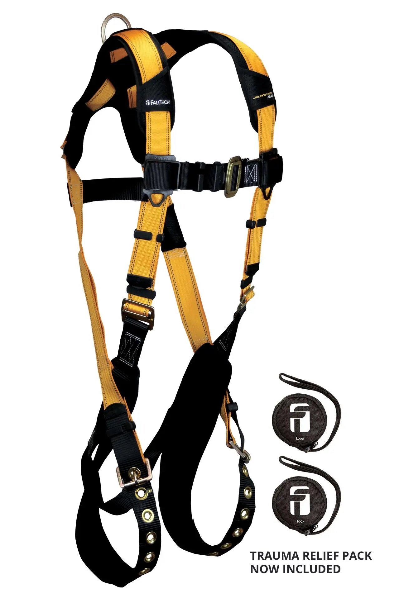 FALLTECH - Journeyman - Vest Style Harness - Tongue Buckle Leg - Back D-Ring - Becker Safety and Supply