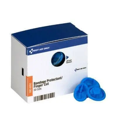 FAO - Blue Finger Cots 50ct - Becker Safety and Supply